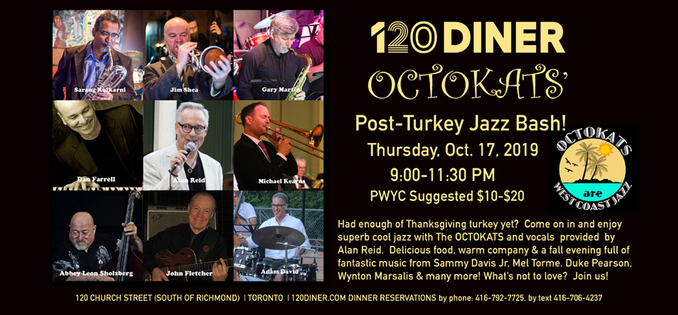 Post-Turkey Jazz Bash at 120 Diner with The OCTOKATS